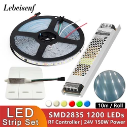 10m DC 24V WS2811 striscia LED da corsa per cavalli 2835 120 LED/m luce scorrevole per acqua corrente con Controller RF Wireless natura bianco caldo