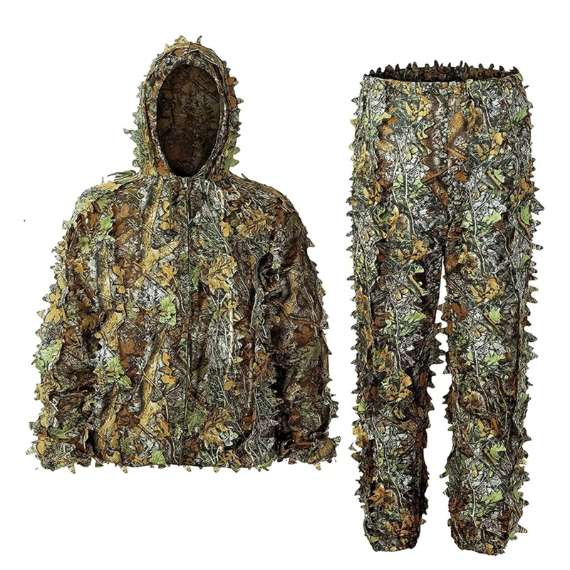 Military Outdoor Hunting Clothes Ghillie suits Spiner Airsoft Uniform Clothing Bird Watching Jacket Pant Tactical Gear accessor