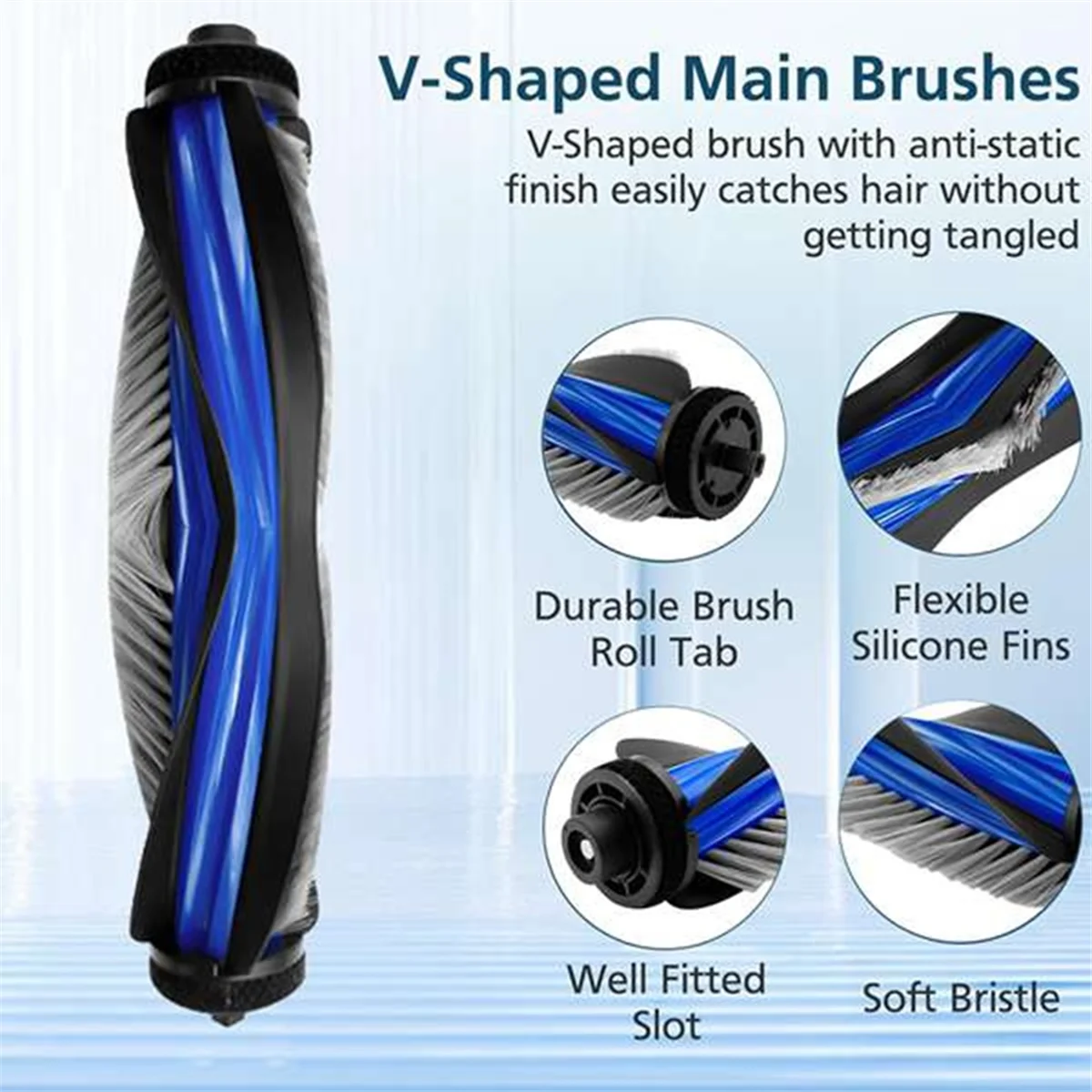 A97G untuk Debot T50 PRO OMNI / T50 OMNI Robot Aksesori Vakum Sikat Rol Utama Filter Hepa Tas Debu Kain Pel