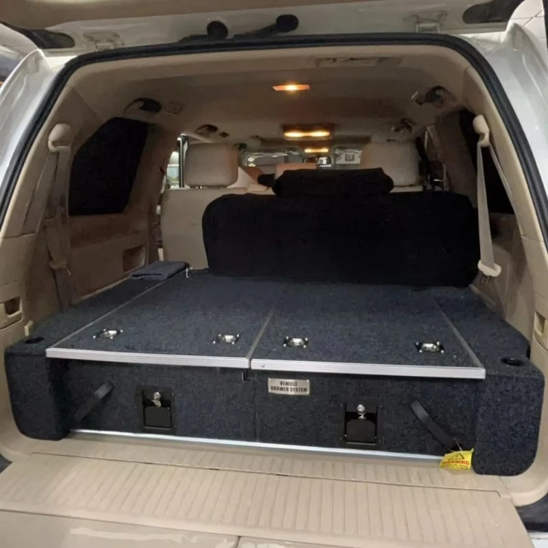 

Автомобильный двойной ящик, верхний левый направляющий роликовый органайзер, ящик для инструментов, хранилище для кемпинга