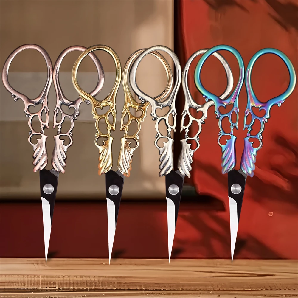 1/4PCS, Professionelle Nähen Schere Vintage Stickerei Schere Schneider Hand Schere DIY Stich Faden Nähen Werkzeuge