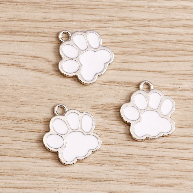 Tusember 10 Stück Mix Cartoon Welpen-, Hunde-, Katzenpfoten-Anhänger Tieranhänger für Halsketten, Ohrringe, DIY-Armbänder, Schmuckzubehör – Detail 11