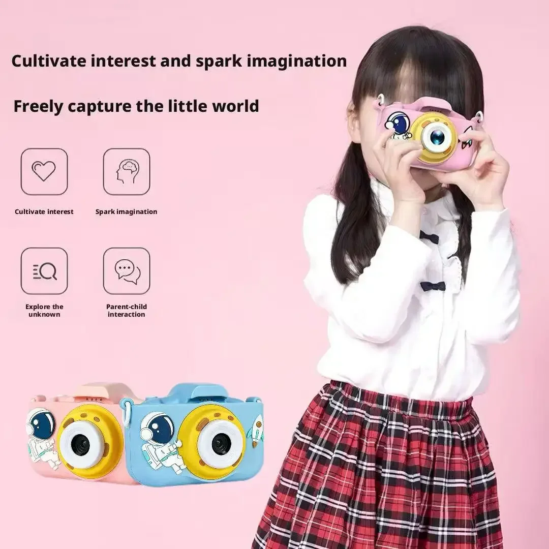 

Детская портативная цифровая камера высокого разрешения с двумя камерами, функцией фото- и видеозаписи и печати для мальчиков и девочек