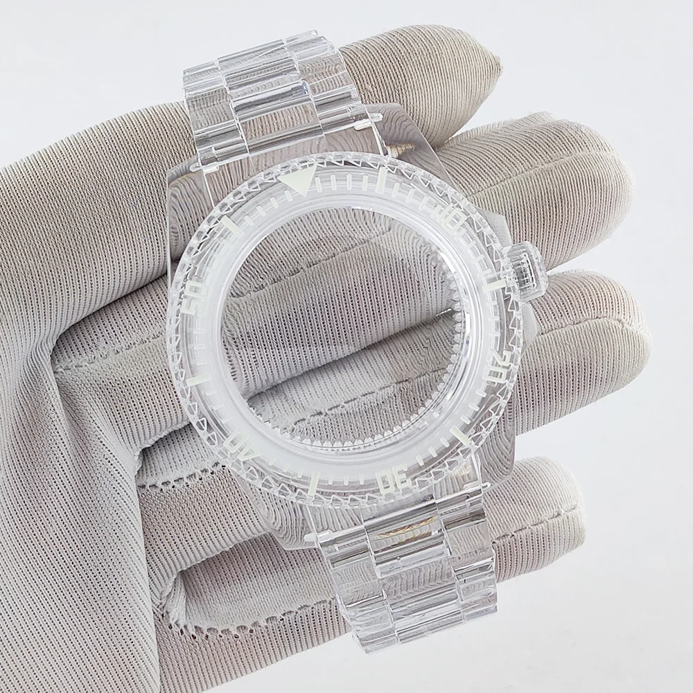 

Корпус часов NH35, прозрачный акриловый корпус, мужской корпус 40 мм, подходит для корпуса часов с циферблатом 28,5 мм, корпус часов NH35