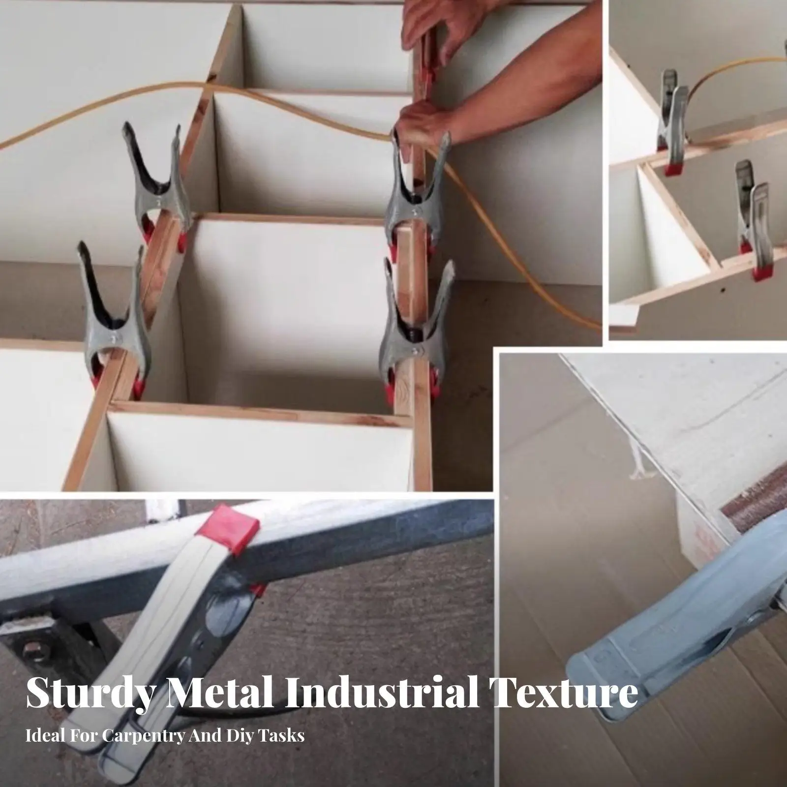 Versatile Industrial Spring Clamp Heavy Duty Galvanized Iron for Carpentry Crafting Photography Setup