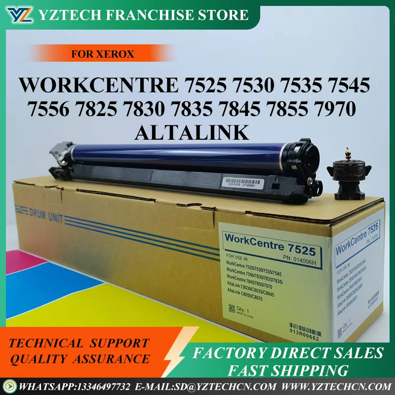 

013R00662 125K Drum Unit For Xerox WorkCentre WC 7525 7530 7535 7545 7556 7830 7835 7845 7855 7970 C8030 C8035 C7045 C8055 C8070