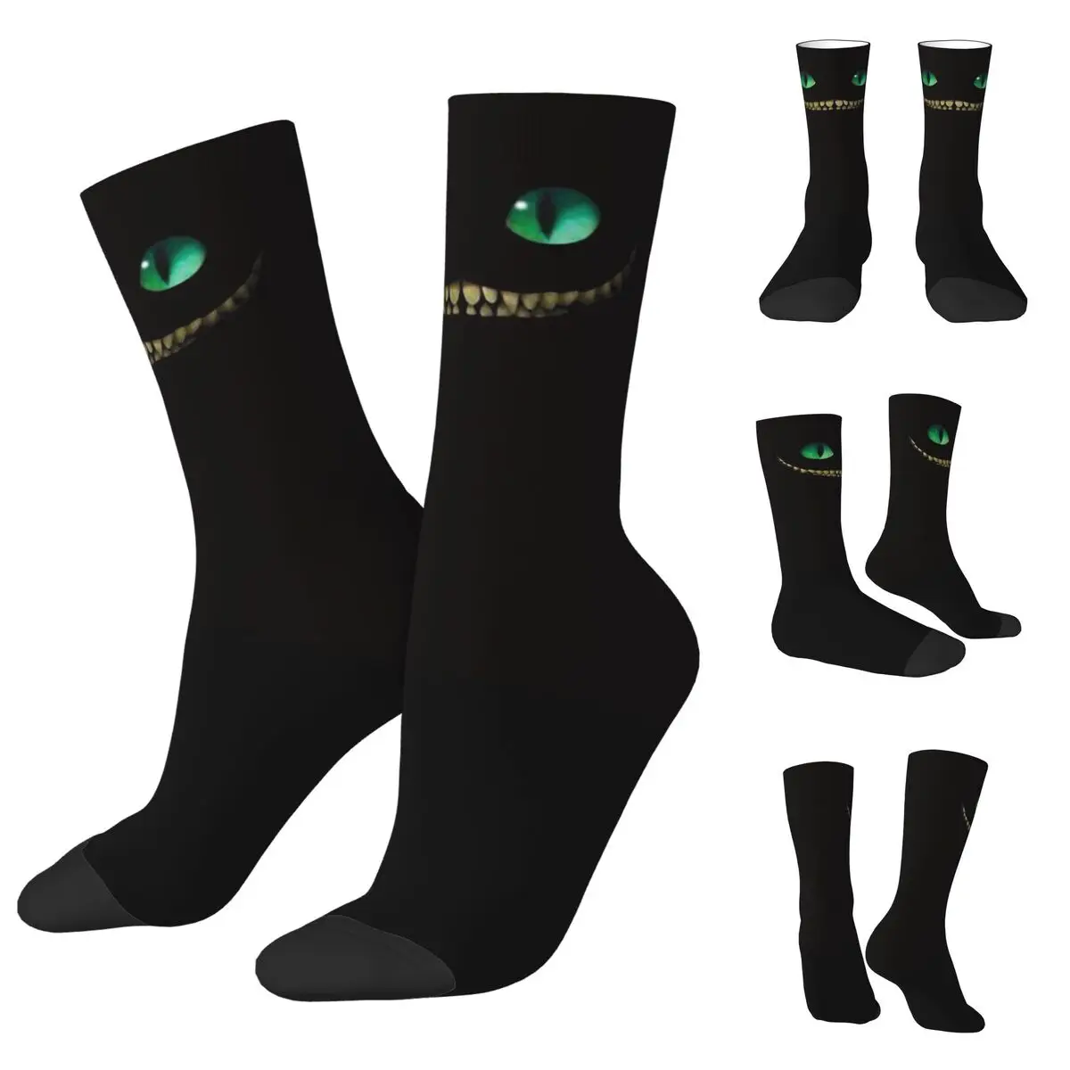 3D-Druck gemütliche Unisex-Socken, Radfahren Monster Gesicht interessante vier Jahreszeiten Socken