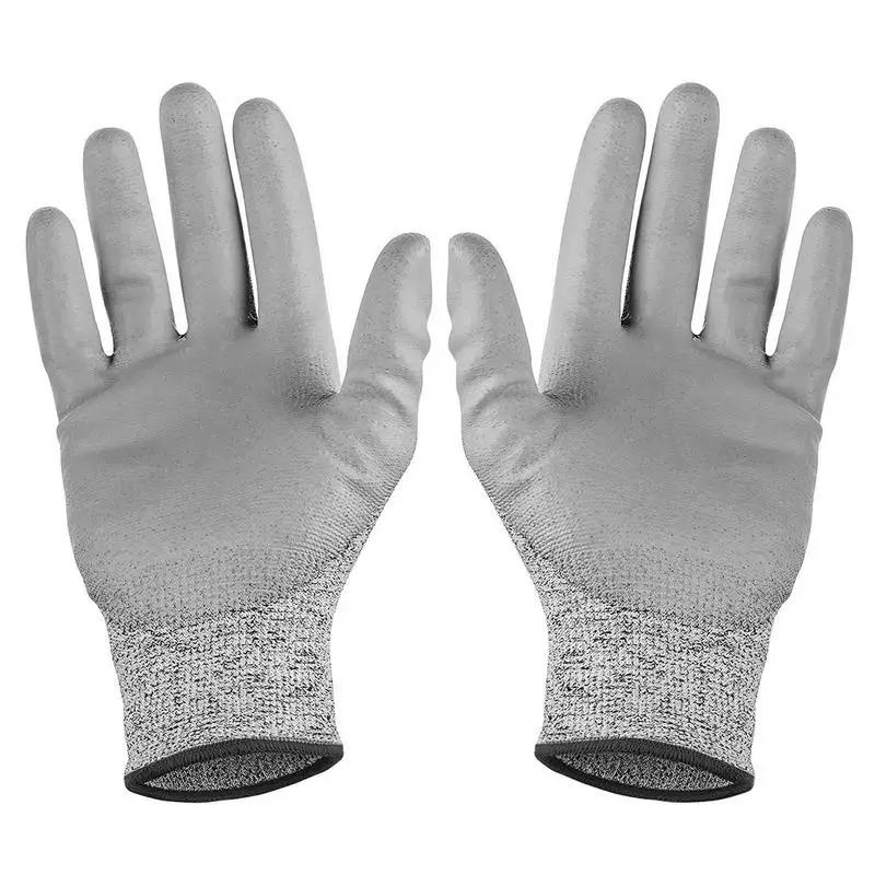 Cut Resistant Gloves Lightweight Cut Proof Butcher Gloves Level 5 Puncture Resistant Gloves for Metals Blades Glass Machine