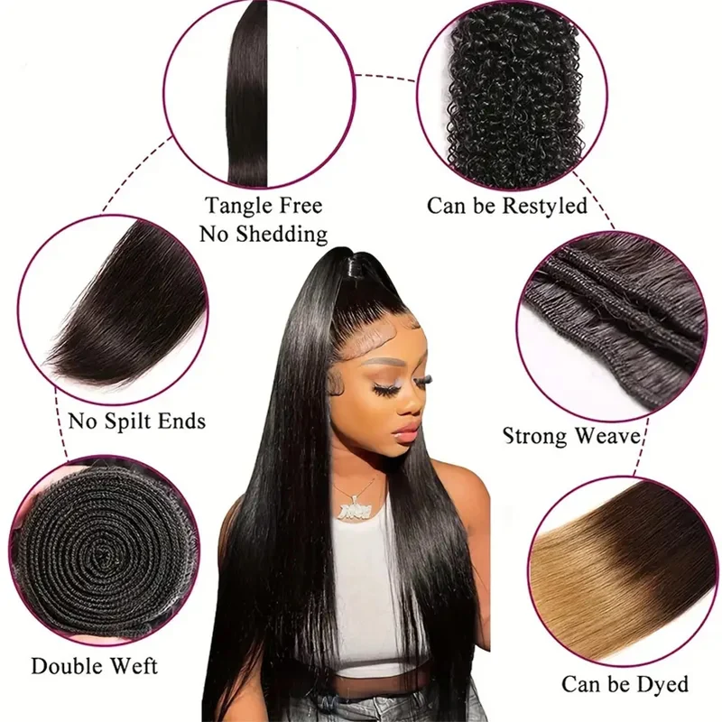 141618 inch women's Yagi straight synthetic wig heat-resistant braided hair soft and smooth appearance suitable for all occasion