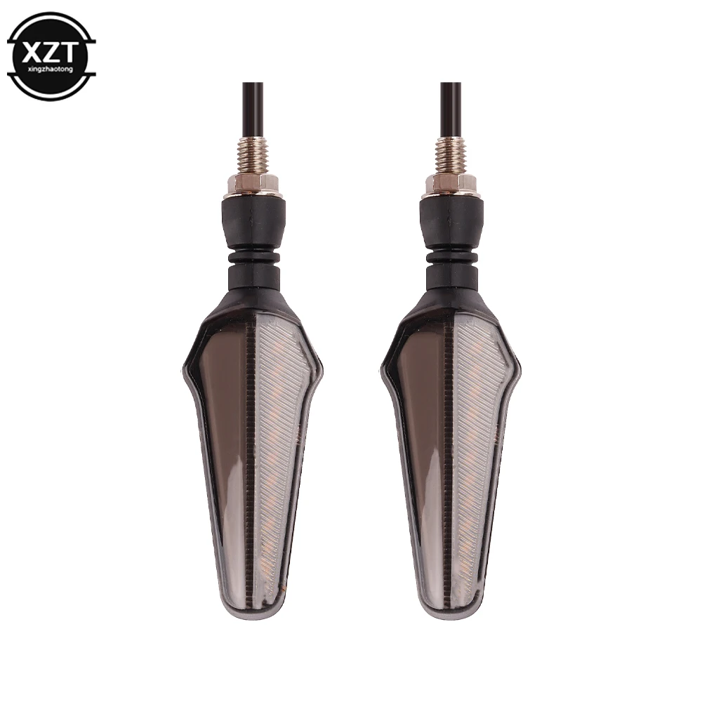 2 szt. Kierunkowskazy motocykla 24 diody LED jasne światła 2 w 1 małej mocy kierunkowskazy motocyklowe płynące kierunkowskazy