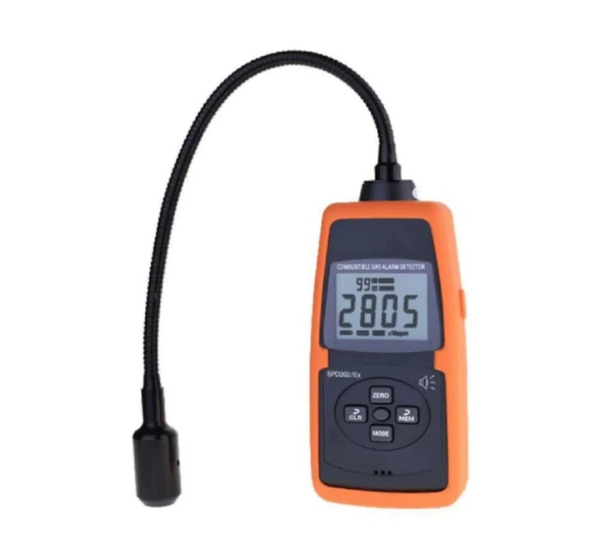SPD202 Combustible Gas Detector 0-100% LEL, Portable Leak Alarm Analyzer for Natural Gas/LPG 0.1% LEL