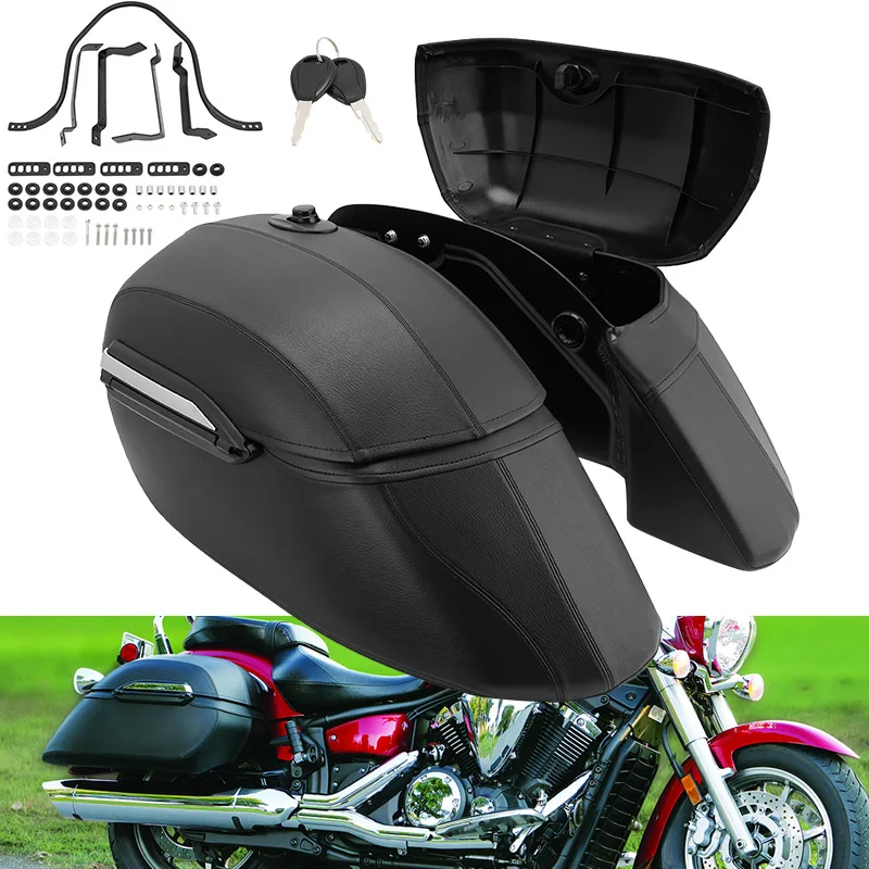 

Motorcycle Accessories For Harley Touring Softail Kawasaki BMW Victory Hard Bags Saddlebags Trunk Luggage Box Mounting Kit