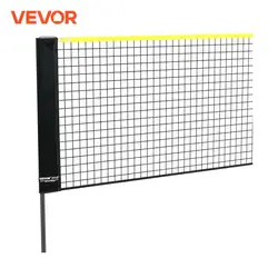 VEVOR rete da Badminton rete da pallavolo regolabile in altezza rete da Pickleball pieghevole larga 20 piedi Set rete da Tennis portatile con supporto per pali