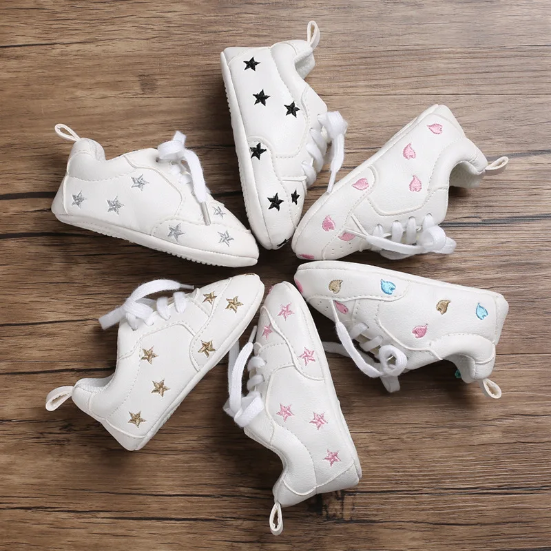 Casual Baby Shoes Infant Baby Girl Crib Shoes Cute Soft Sole Prewalker Sneakers Walking Shoes Toddler First Walker