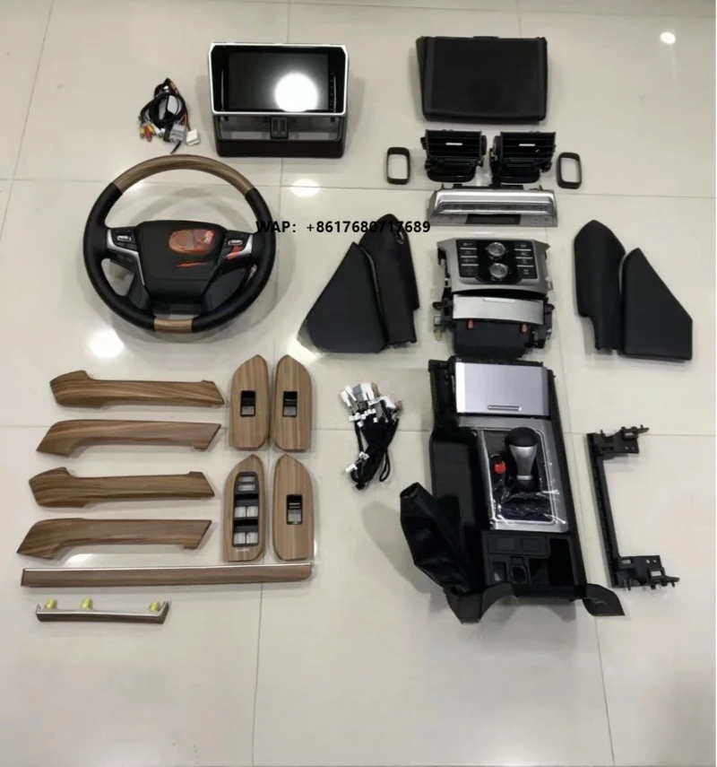 

JD AUTO New High Quality Car Dashboard Inside Kits Interior Upgrade Kit for Land Cruiser Prado FJ150 2010 2014 2017 to 2018 2020