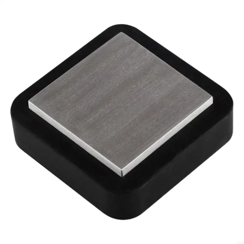 

85LF Professional Steel Block with Rubber Base Jewelry Stamping Plate Metalworking Block Metal Plate Steel Anvil for Jewelry