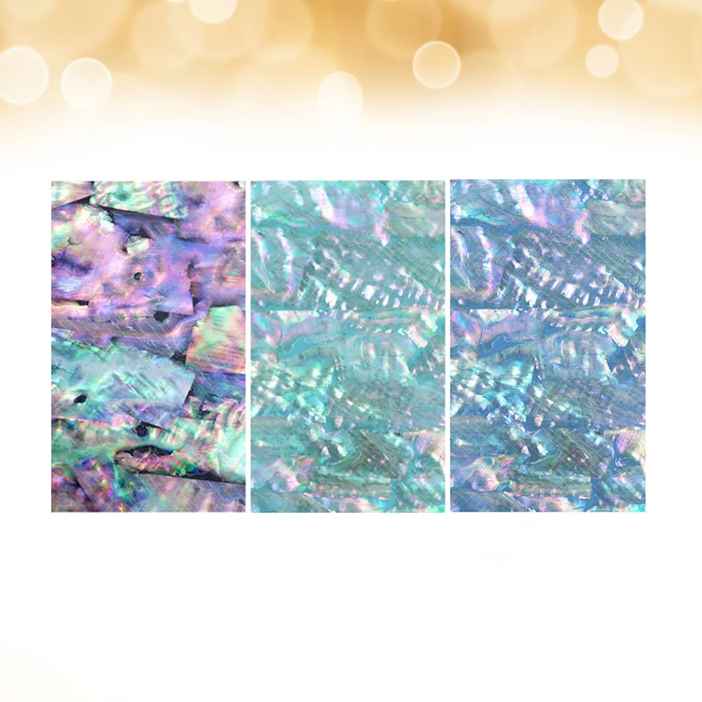 

3Pcs Nail Stickers Shell Design Elegant Patterns Long-Lasting Manicure Decoration for Party Event Holiday Family Gathering Wear