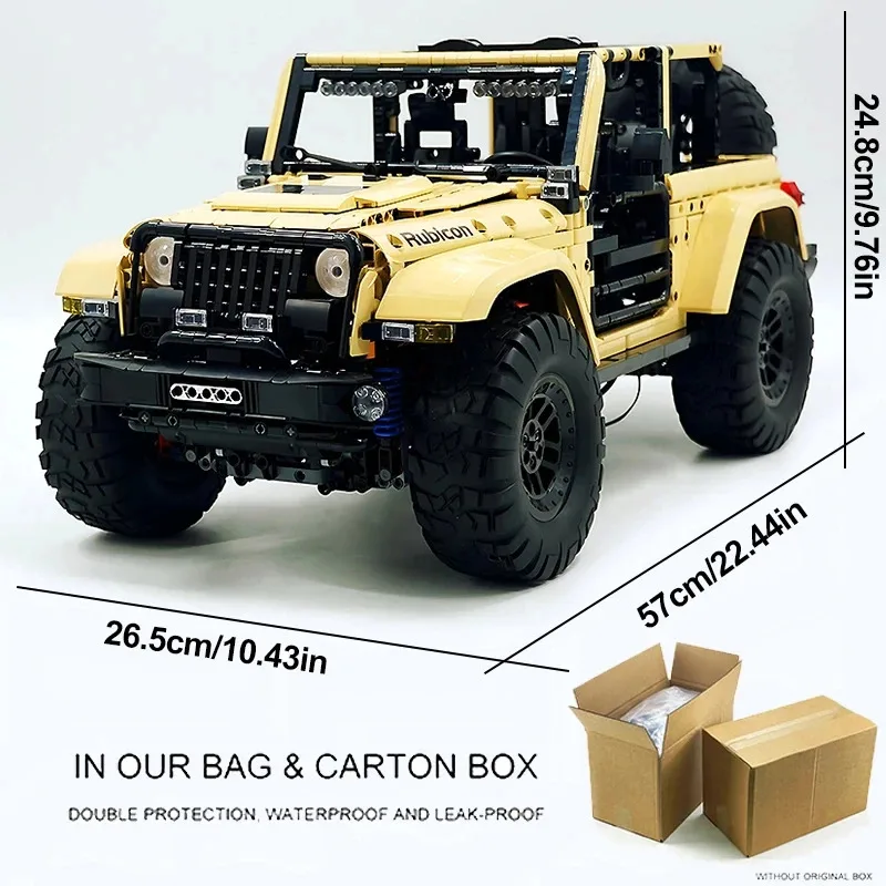 Molde rei 13184 moc aplicativo técnico/rc blocos de construção de carro off-road motorizado veículo esportivo suv tijolos presente de natal para menino criança