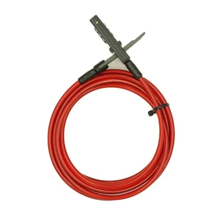 Integrated Combination Cable Lock 10Feet Weatherproof Steel Cable, Keyl Resettable Lock for Outdoor Gear, Bikes, Coolers, Kayak
