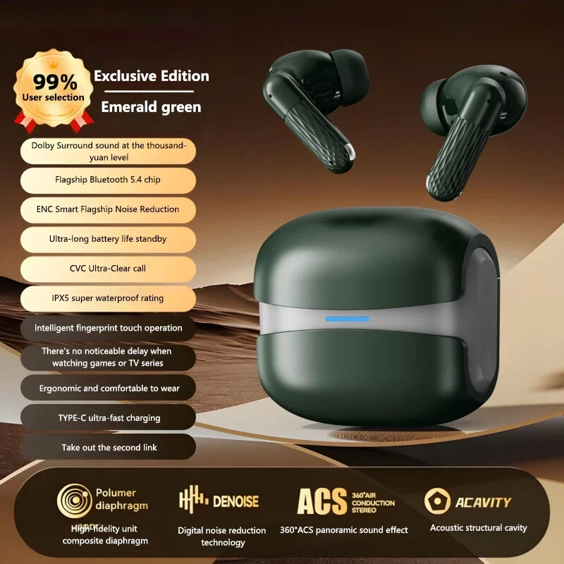 New Wireless Earphones Bluetooth Headsets TWS 5.3 Stereo Earbuds Hifi Headphones HD Microphone For Iphone And Android