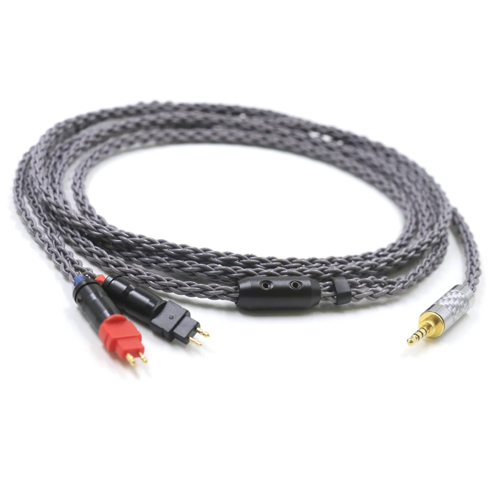 Haldane GrayJelly wysokiej klasy tajwan-7N Litz OCC słuchawki wymień kabel do aktualizacji dla Sennheiser HD580 HD600 HD650 HDxxx HD660S