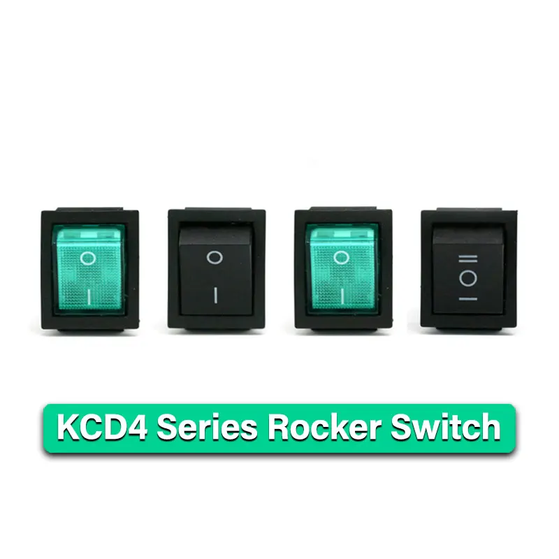 

1/5pcs KCD4 Rocker Switch ON-OFF/ON 2/3 Position 4/6PIN Electrical equipment With Light 16A 250V/20A 125VAC Power Switches