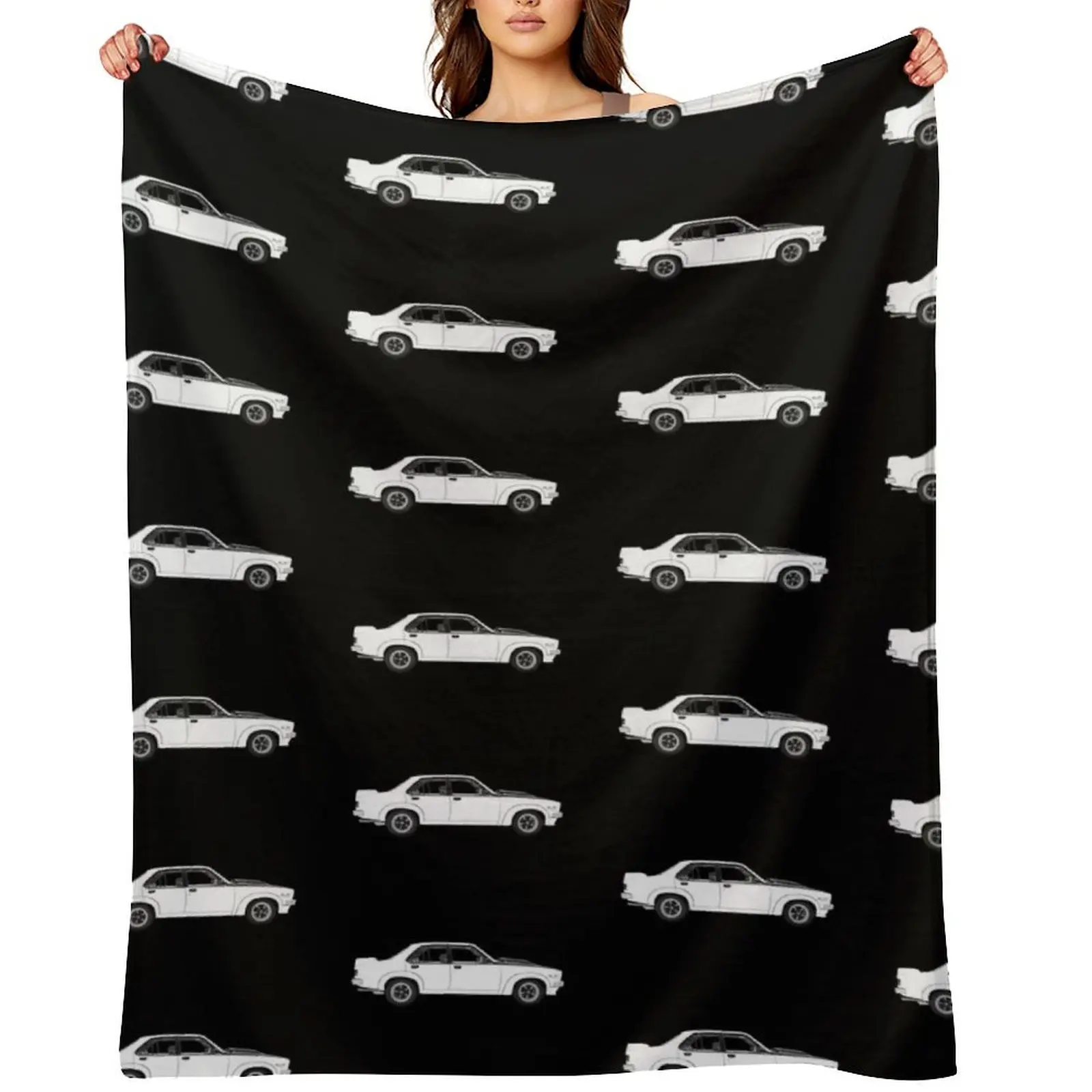 

LH Holden Torana SLR/5000 1974 Glacier White on Black Throw Blanket Decorative Sofa Sofa Quilt Plaid on the sofa Blankets