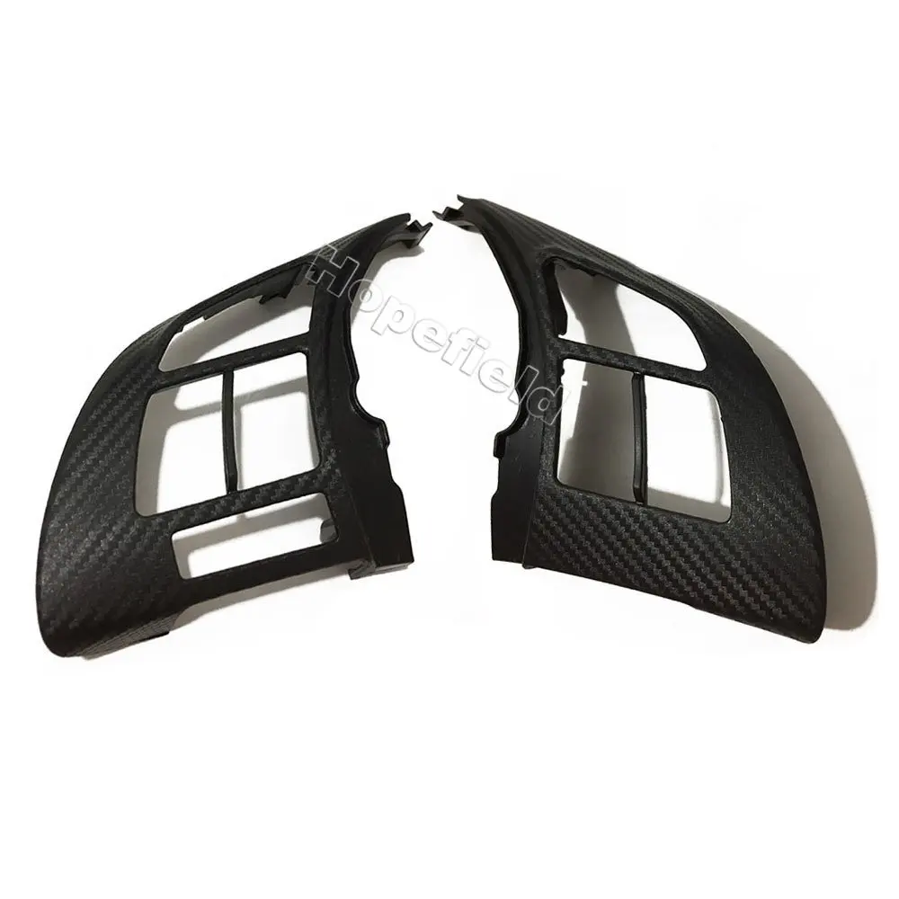 Carbon Fiber Steering Wheel Switch Trim Cover Interior Panel Frame Decoration For mazda cx5 cx-5 KE 2012-2016 car accessories