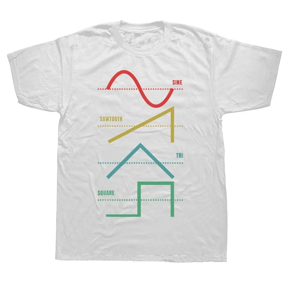 Camiseta de algodón Vintage para Dj, ropa de calle Retro, analógica japonesa, sintetizador de música electrónica, máquina de tambor, moda