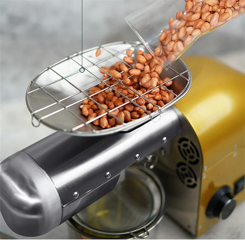 Intelligent Automatic Household Oil Press, Stainless Steel Hot & Cold Oil Extraction Machine With Temperature Control