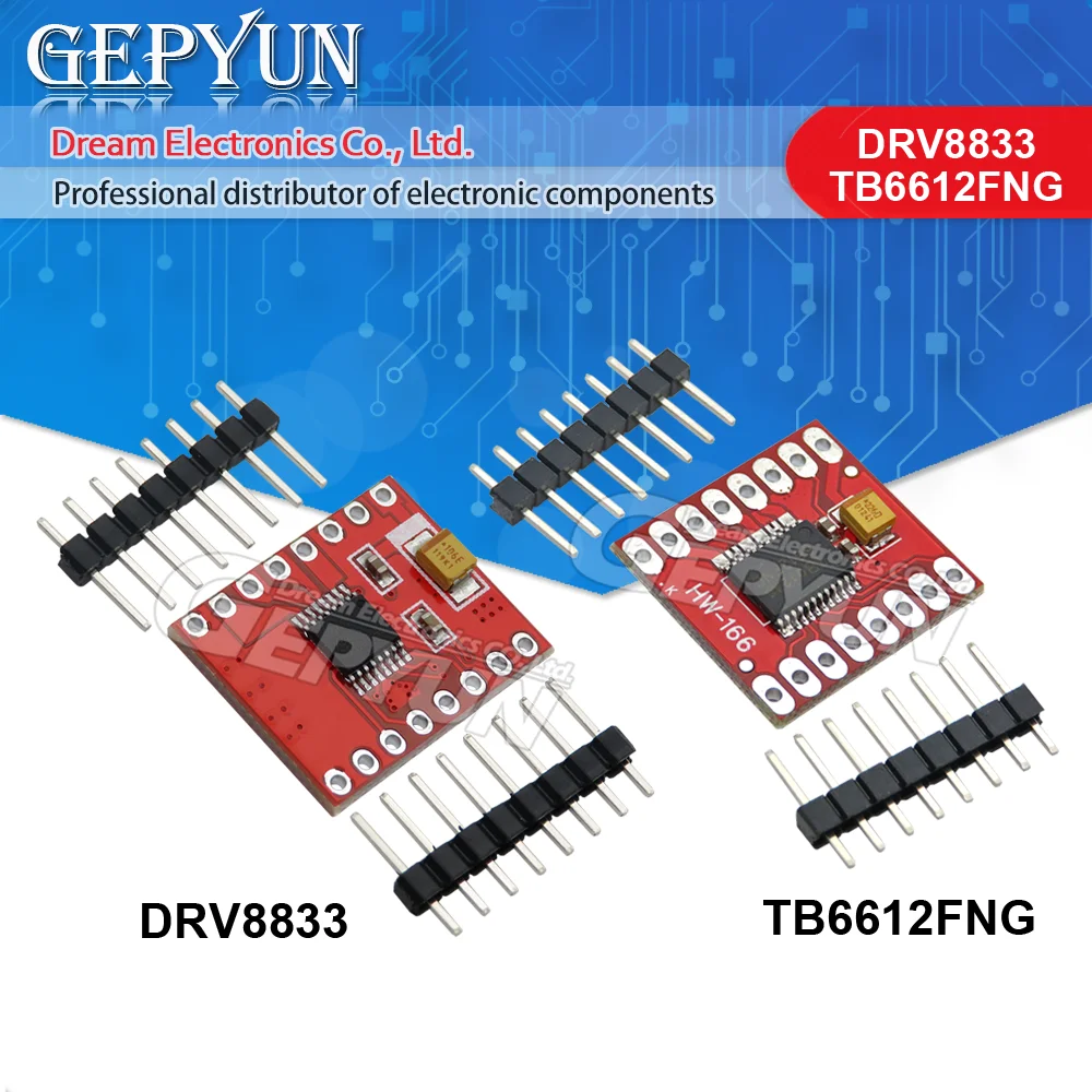 DRV8833 moduł płytki napędowej silnika prądu stałego TB6612 moduł płytki sterownika podwójnego silnika 1A TB6612FNG L298N dla mikrokontrolera arduino lepszy