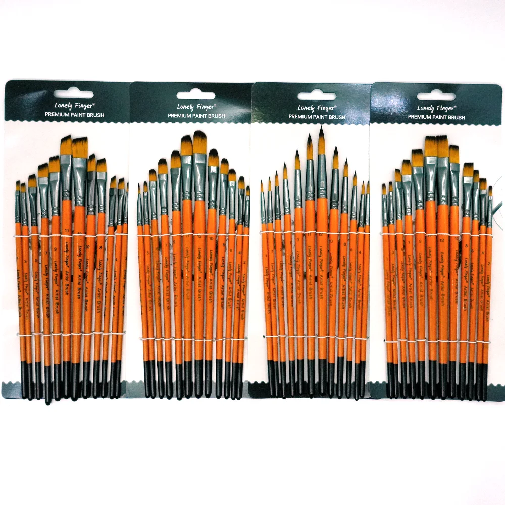 Beauty Makeup Studio - 12pcs Multi Size Nylon Paint Brushes