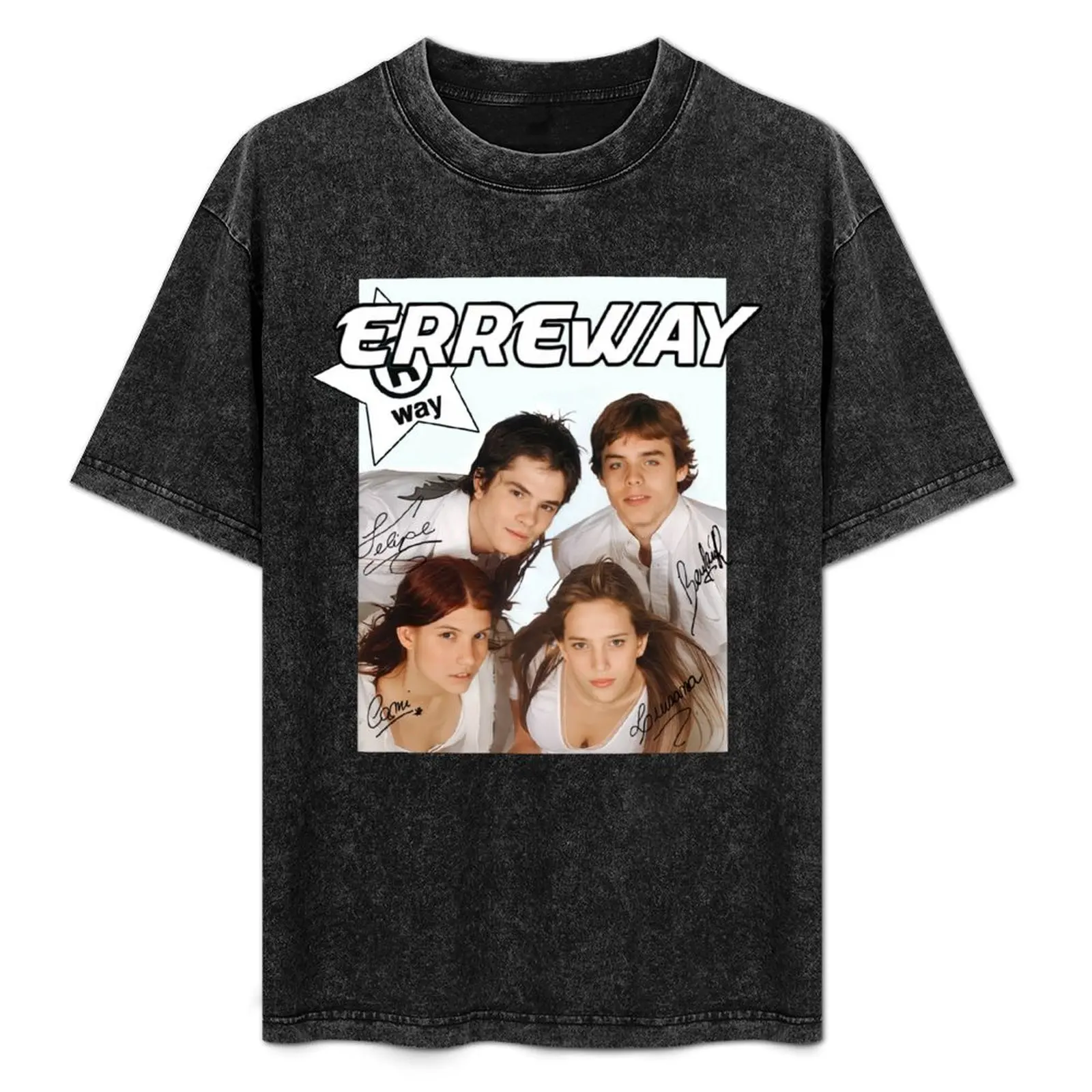 erreway poster T-Shirt quick drying blue archive mens graphic t-shirts hip hop