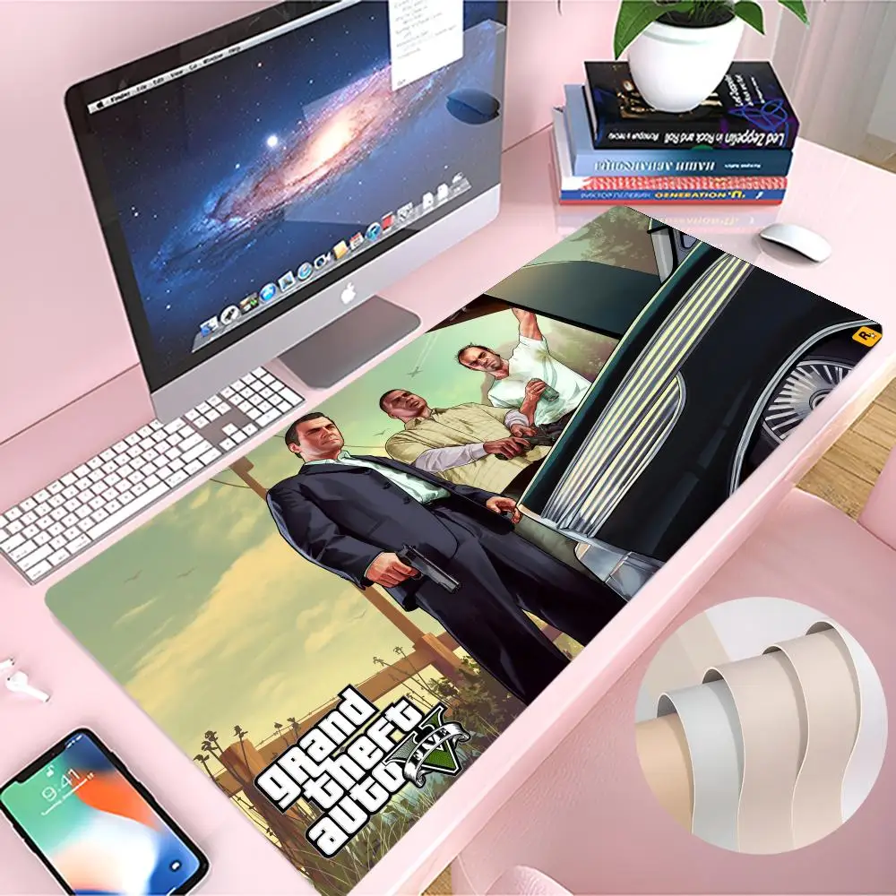 

Grand Theft Auto Mouse Pad PU Desk Protector Mat Large Size 900x400 Office Waterproof Mouse Pad XXL Desktop Gaming