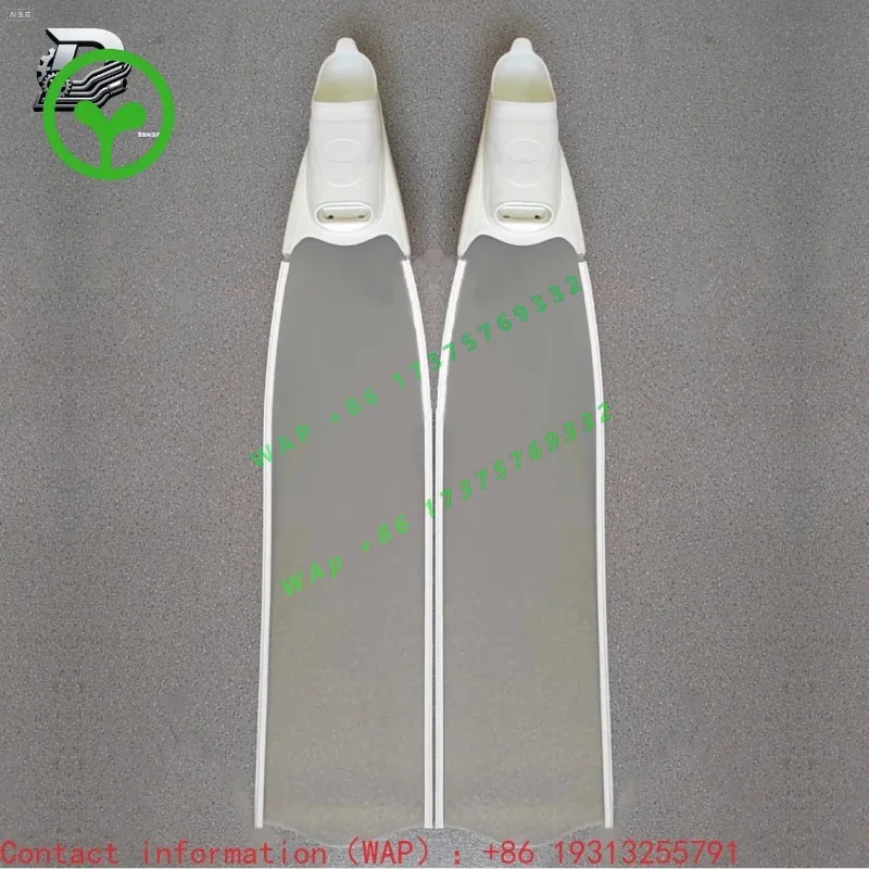 【From China】Factory Long Transparent Fiberglass Freediving Fins Glass Fibre Scuba And Snorkeling Swimming Free Diving