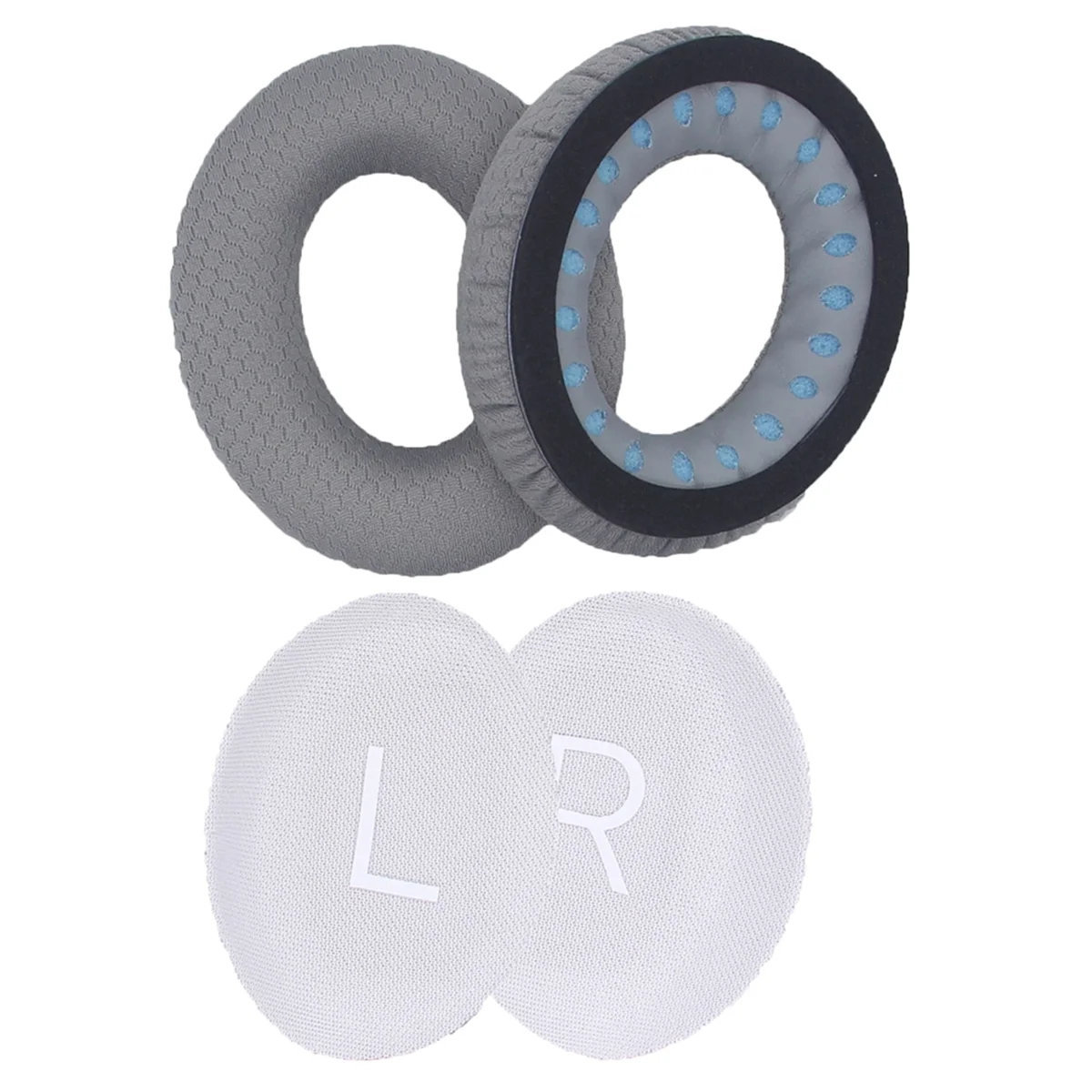 Headphone Cushions Ear Pads Replacement for QC45 Wireless Headphones Ear Cushions Headset Parts Gray
