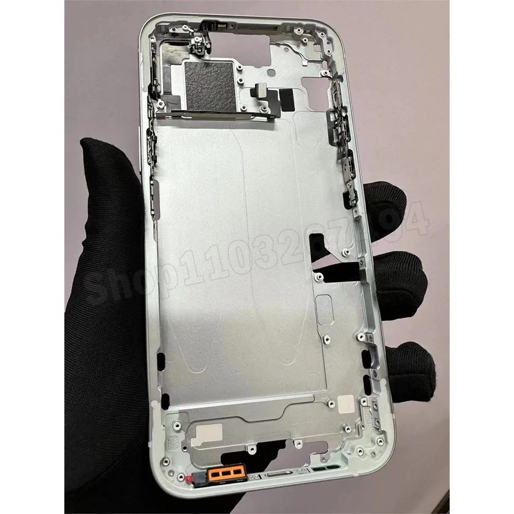 Middle Frame Bezel With Volume Power Side Button Chassis For 15 Pro Max 14 Plus Repair Parts Assembly