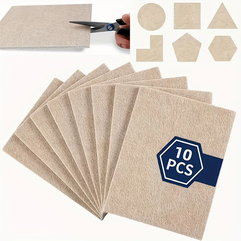 10pcs Adhesive Mat Anti Slip Cutting Furniture Protection Felt Mat Ceramic Tile Wooden Floor Protective Mat Home Accessories