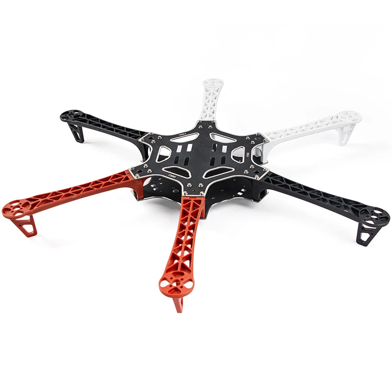 FPV F550 Hexa marco brazo HexaCopter PCB con tren de aterrizaje Protector de cardán placa de batería para Flamewheel F550 HJ550 Quadcopter