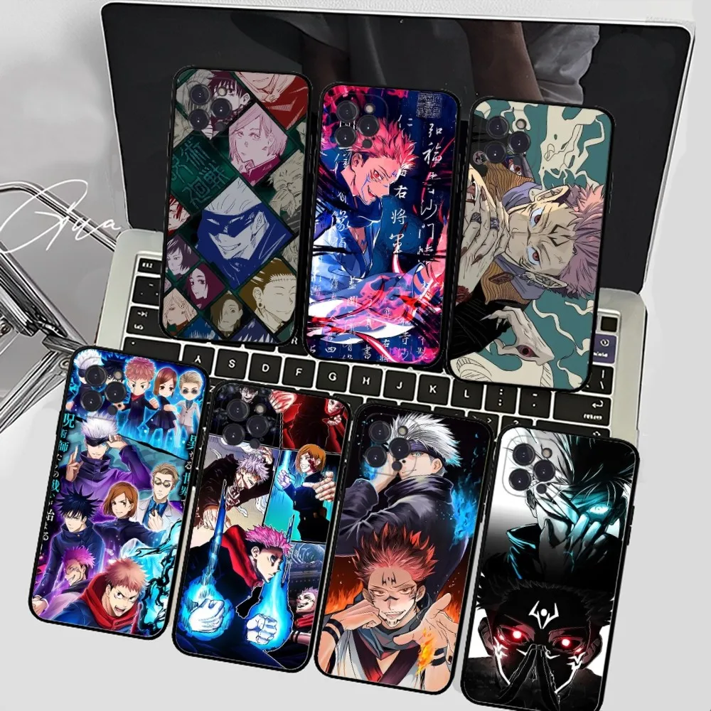 Jujutsu Kaisen Anime For iPhone 15 14 11 12 13 Mini Pro XS Max Cover 6 7 8 Plus X XR SE 2020 Funda Shell