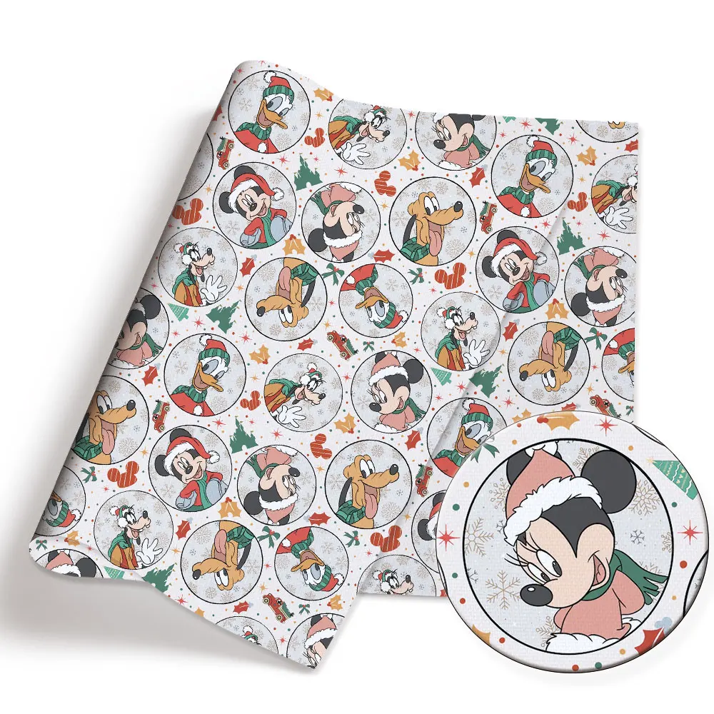 عيد الميلاد ديزني النسيج 140x50 سنتيمتر الكرتون نسيج القطن خليط الأنسجة طفل المنسوجات المنزلية الخياطة دمية فستان الستار البوليستر #5