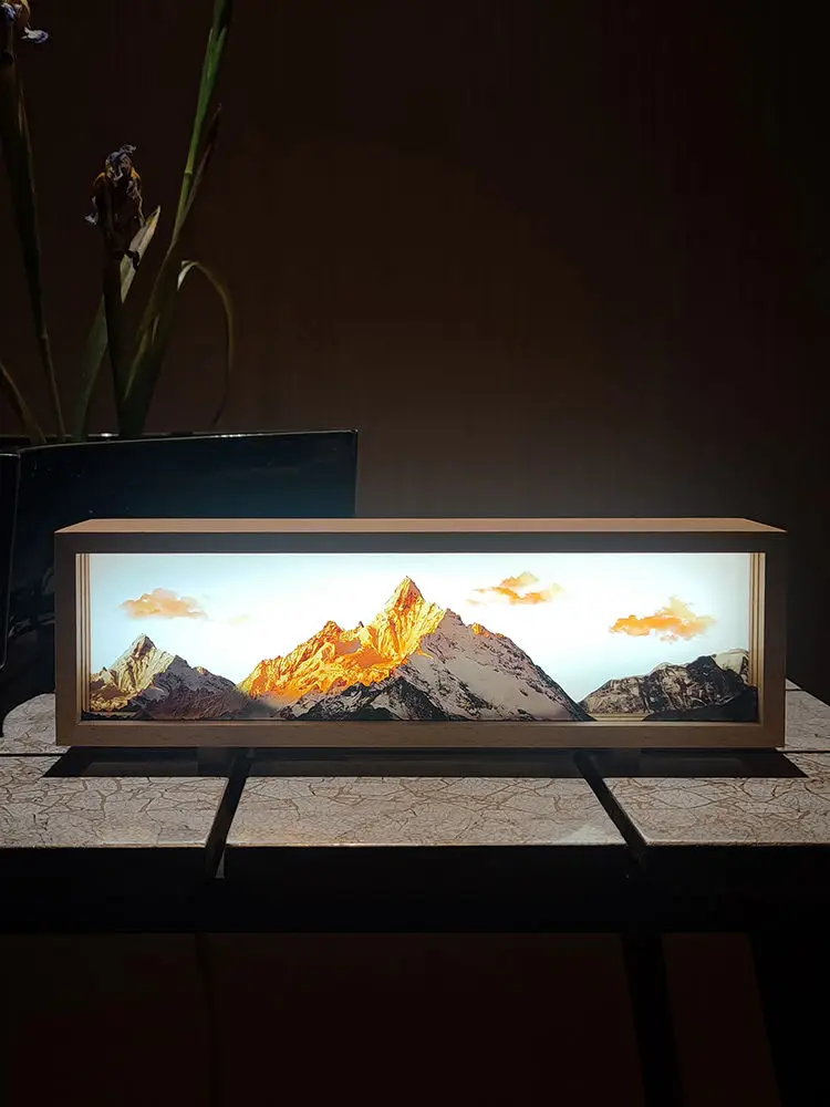 Sunshine Jinshan Creative Decoration Birthday Gifts Ambience Bedside Lamp Home Charging Desktop Nightlight Light Painting Gift