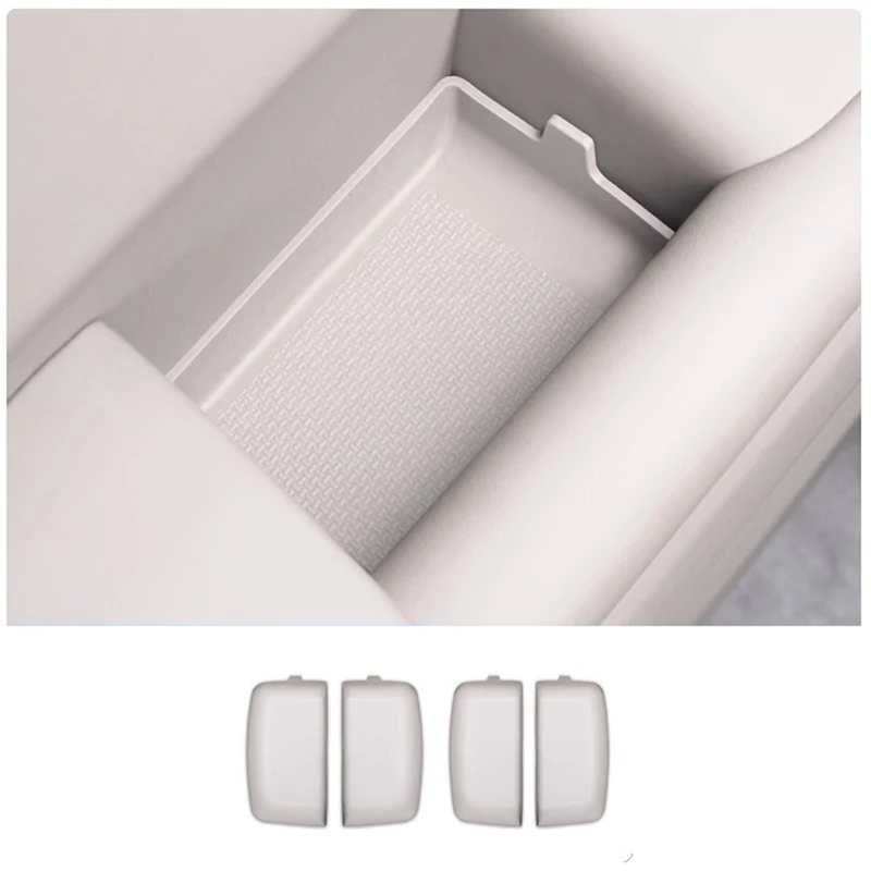 For Lixiang 2022 2023 L7 L8 L9 Car Door Handle Silicone Storage Pad Door Slot Protective Pad Accessories White