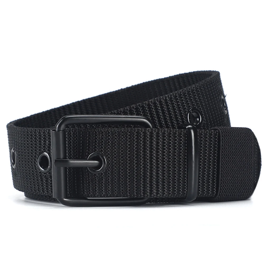 Adults Adjustable Multi-Hole Canvas Belts Tactical Military Waistband High Quality Casual Canvas Belt Fashion Jeans Student Belt