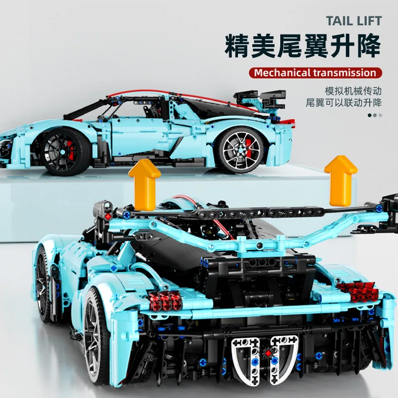 IN STOCK T5011 MOC Technical Remote Control Sports Car Building Blocks Model Bricks Assembling Toys for Boys Christmas Gift Set