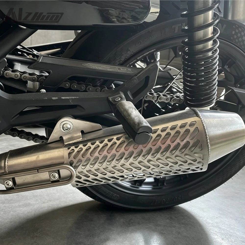 FOR ZONGSHEN CYCLONE RA2 RE3 ZS400 2024-2025-2026 Exhaust Pipe Protector Motorcycle Heat Shield Guard Anti-scalding Cover