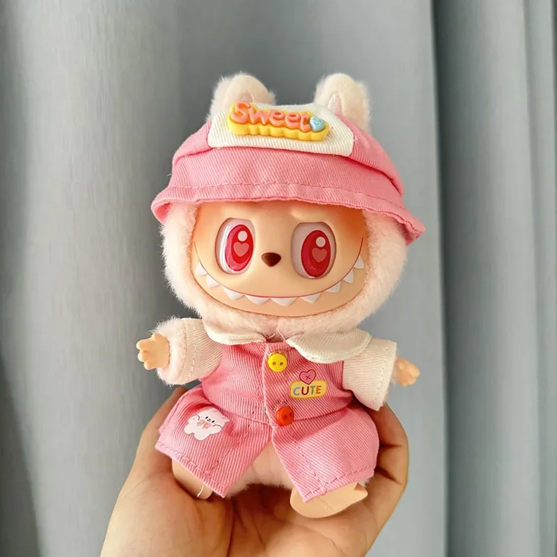 Mini Plush Doll'S Clothes Outfit Accessories For Korea Kpop Exo Labubu V1 V2 Idol Dolls Sit party kindergarten hat set Clothing