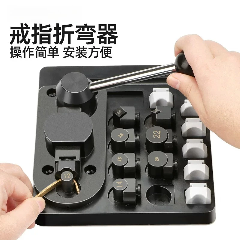 3rd Gen Ring Bending Tool, Gold Silver Copper Aluminum Strip Bender 45° 90° Shaping