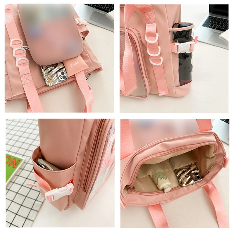 Lolita Cute Japanese High School Girls Jk Bag Transparent Itabag Women New 2024 Book Shoulder Bag Large Capacity Tote Handbags