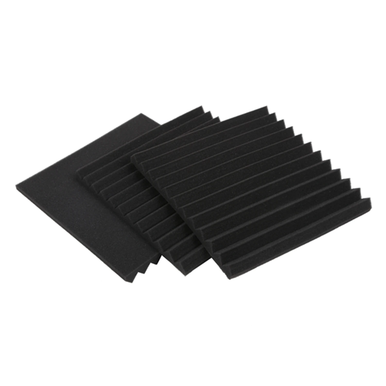 

[A38F!NEW!】 Wedge Acoustic Foam With Adhesive Tape 8 Pcs Soundproof Panels,Silencing Sponge